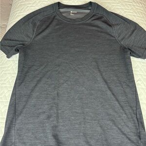 Zella Men's Heather Charcoal Short-Sleeve Crew Tee